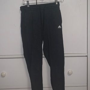 dark gray/ black adidas joggers